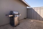 This grill is located on the back patio.